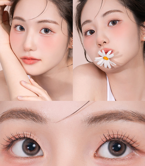 [1 Month/ブラウン] パウダリー (1箱 2枚)3