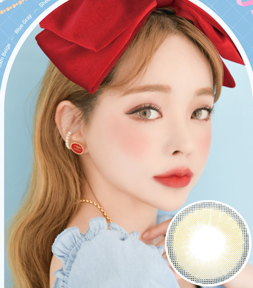 [1 Month/クリーム ベージュ] シルエット2 (1箱 2枚)3