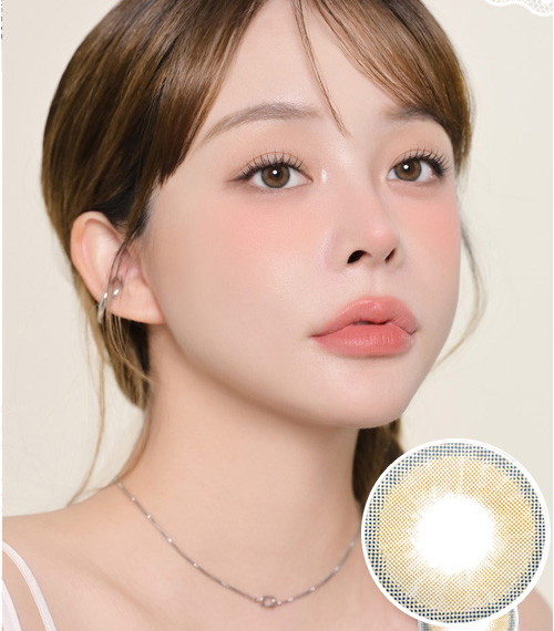 [1 Month/シアー ブラウン] シルエット2 (1箱 2枚)3