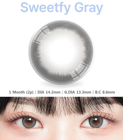 [1 Month/グレー] スウィートフィー (1箱 2枚)2