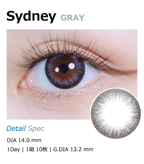 [1 Day/グレー] シドニー (1箱 10枚)