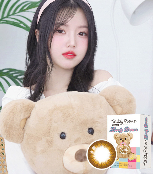 [1 Month/ブラウン] テディベア ラブリー (1箱 2枚)3