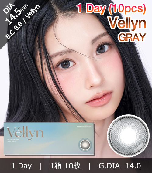 [1 Day/グレー] ヴェリン ワンデー (1箱 10枚)
