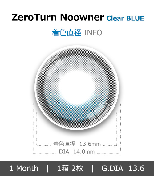 [1 Month/クリアブルー] ゼロターン・オーナーなし (1箱 2枚)4