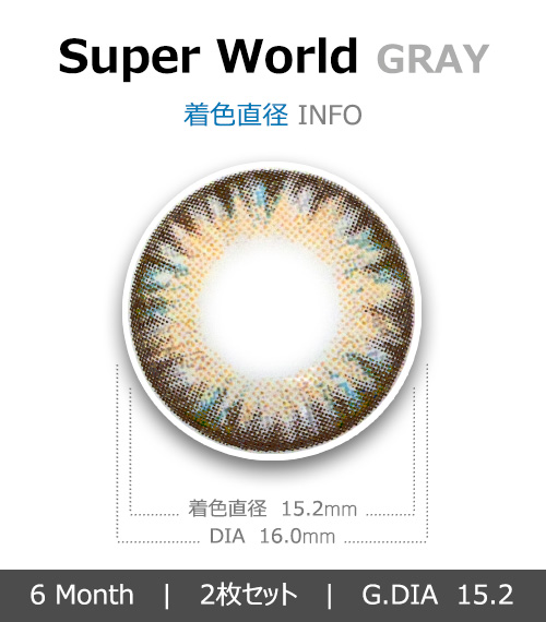 [グレー/GRAY] スーパー ワールド4